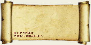 Janko Kričak vizit kartica